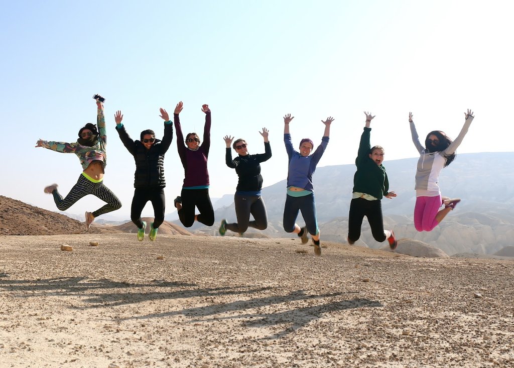 Birthright Israel trip moment in Israel